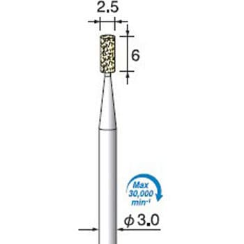 軸付フェルトバフハード Φ3.0軸 アルゴファイルジャパン