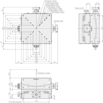 SH16A-RS 手動2軸スイベル(ゴニオ)ステージ 1台 神津精機 【通販サイト