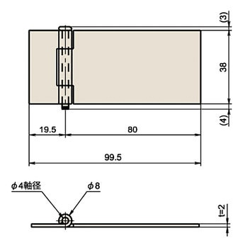 ステンレス平蝶番 ジョー・プリンス竹下