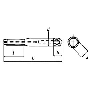 アメリカ管用テーパねじ用ハンドタップ短ねじ形 S-NPT ヤマワ(YAMAWA) 管用タップ 【通販モノタロウ】