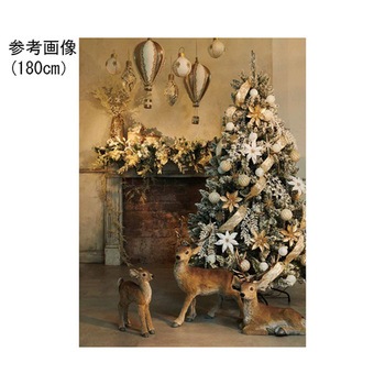 【クリスマス飾り】クリスマスツリーセット スノーホワイト 38-8-3シリーズ アズワン