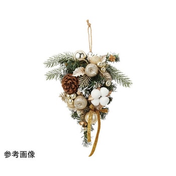 【クリスマス飾り】リボンスワッグ 38-45-2シリーズ アズワン