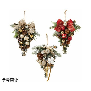 【クリスマス飾り】リボンスワッグ 38-45-2シリーズ アズワン