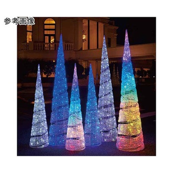 LEDスパイラルツリー H150cm クリスマスイルミネーション 屋外使用可 38-66-1シリーズ アズワン