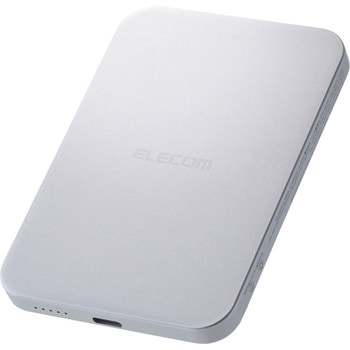 モバイルバッテリー 5000mAh 薄型8.5mm ワイヤレス充電 最大15W マグネット式 USB-Cポート×1 Qi2準拠 エレコム