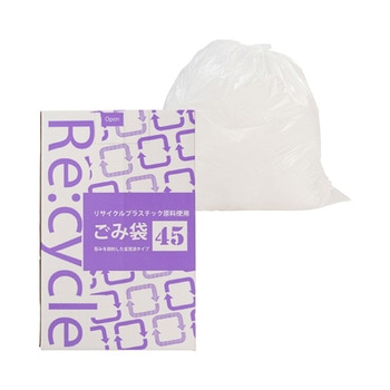 リサイクル原料使用ゴミ袋 乳白半透明 紺屋商事