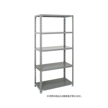 軽量ラック 積載荷重 120kg/段 開放型 天地4段 L-6645-4シリーズ アズワン