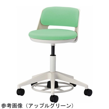 研究室用チェア・フットペダル・背クッション付 TSMN-W36Lシリーズ アズワン