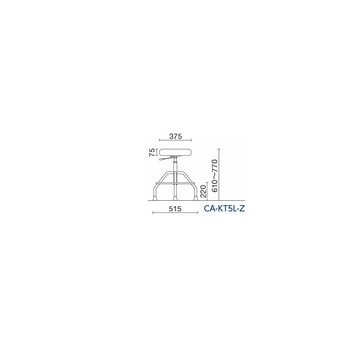高作業用チェア・厚座モールドウレタンタイプ CA-KTシリーズ アズワン