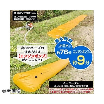 水のう型簡易水害対策品 ヒラキ イージーダム EZシリーズ アズワン