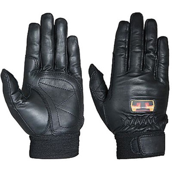 牛革手袋 手の平アテ付 ブラック C931BKシリーズ - ユアサグローブ(トンボレスキュー)