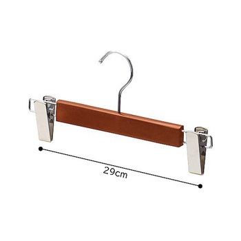 木製ボトムハンガー ブラウン 外型クリップ付W30cm メープル 61-799-24シリーズ アズワン