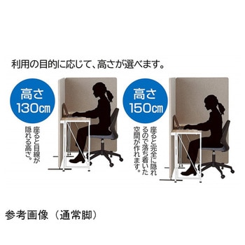 吸音パーティション 3連タイプ 61-812シリーズ アズワン