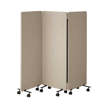 吸音パーティション 3連タイプ キャスター脚 アズワン