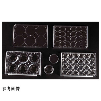 蓋付きウェル組織培養プレート 個別 ガラス底 滅菌 5バック入 Celltreat