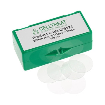 丸型カバーガラス 滅菌 100個入 Celltreat