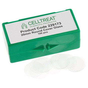 丸型カバーガラス 滅菌 100個入 Celltreat