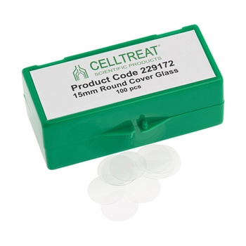 丸型カバーガラス 滅菌 100個入 Celltreat