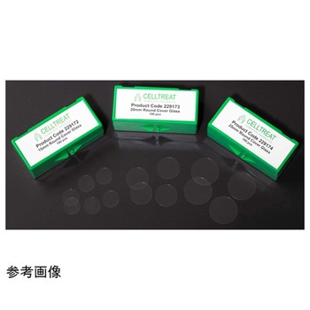 丸型カバーガラス 滅菌 100個入 Celltreat
