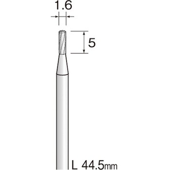 超硬カッター 軸径2.34mm スパイラルチップブレーカーカット Minimo