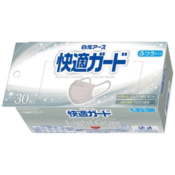 快適ガードマスク ふつうサイズ 1ケース 30枚/箱×32個入 白元アース