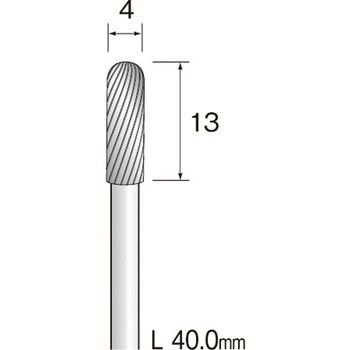 超硬カッター 軸径3mm 円柱先丸 スパイラルカット Minimo