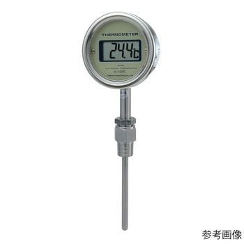 電池タイプ 液晶デジタル温度計 直結立型 ネジ込み式 TDL75-AKシリーズ - 荏原計器製作所