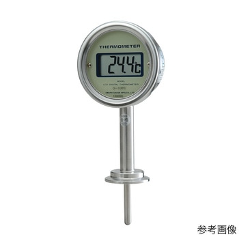 電池タイプ 液晶デジタル温度計 直結型 サニタリー型ヘルール式 TDL75-TACシリーズ 荏原計器製作所