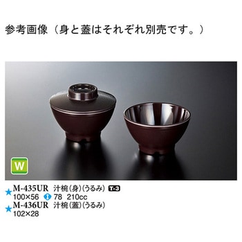 汁椀 蓋 うるみ M-436URシリーズ スリーライン