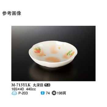 丸深皿 ゆらか M-713YLKシリーズ スリーライン
