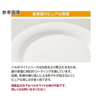 25cm 丸皿 パルホワイト M-185PWシリーズ スリーライン