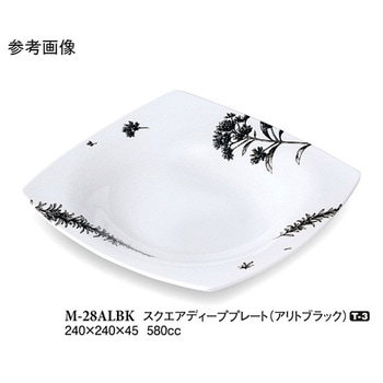 スクエアディーププレート アリトブラック M-28ALBKシリーズ スリーライン