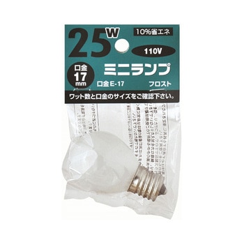 白熱電球 ミニランプ S35110Vシリーズ - 東京メタル