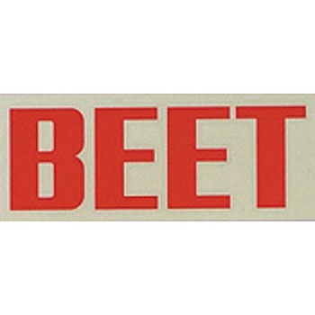 BEETステッカー MIDIUM (アカ) BEET