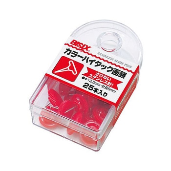 カラーハイタック画鋲 25本×5箱入 BX1-6シリーズ ミツヤ