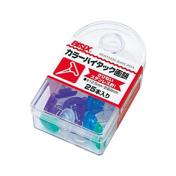 カラーハイタック画鋲 25本×5箱入 BX1-6シリーズ ミツヤ