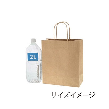 手提げ紙袋 スムースバッグ 未晒無地 25枚入 HEIKO