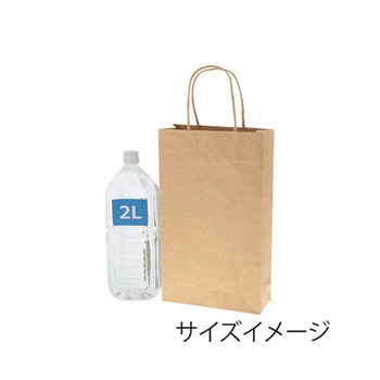 手提げ紙袋 スムースバッグ 未晒無地 25枚入 HEIKO