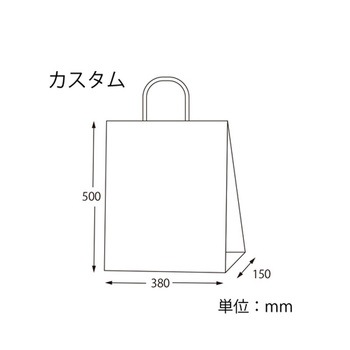 手提げ紙袋 スムースバッグ 未晒無地 25枚入 HEIKO