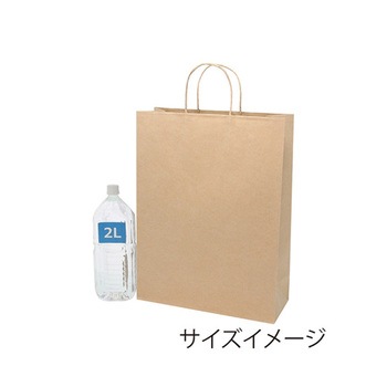 手提げ紙袋 スムースバッグ 未晒無地 25枚入 HEIKO
