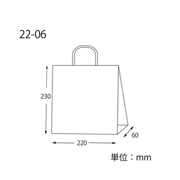手提げ紙袋 スムースバッグ 白無地 25枚入 HEIKO