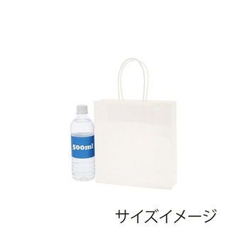 手提げ紙袋 スムースバッグ 白無地 25枚入 HEIKO