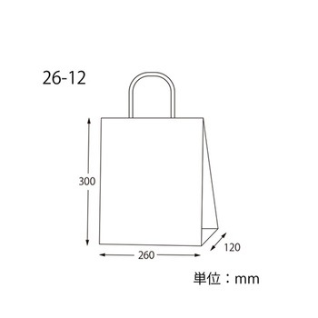 手提げ紙袋 スムースバッグ 白無地 25枚入 HEIKO
