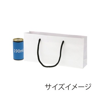 手提げ紙袋 ブライトバッグ 白 MT 10枚入 HEIKO