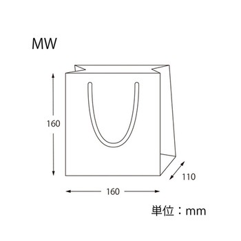 手提げ紙袋 ブライトバッグ 白 MT 10枚入 HEIKO