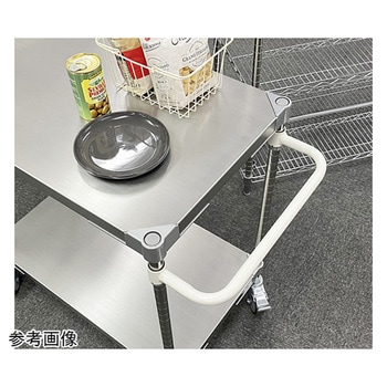 ステンレスシェルフワゴン60×76cm 3段キャスター H700mm 取っ手付き TSSW3-60767シリーズ アイ・エル・シー