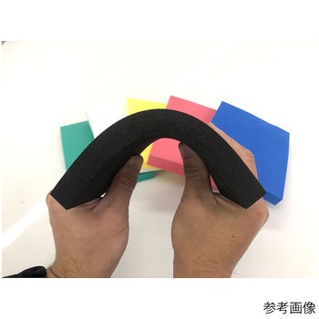 硬質カラースポンジ 発泡ポリエチレン 特黒 粘着付き イノアック