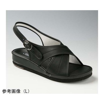 防汚抗菌防臭フットベットサンダル ブラック 7708シリーズ 山一