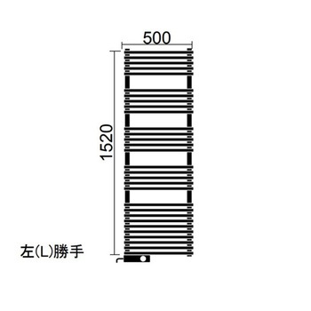 タオルウォーマー標準取付仕様 1520mm スイッチ左側 TSNR090Lシリーズ RELIANCE(リラインス)