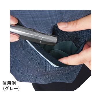 ENJOY オーバーブラウス 美スラッとSuitsAg ネイビー ESA663シリーズ カーシーカシマ
